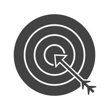 Ekonomik hedef Glyph Black Icon