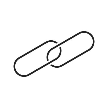 İş bağlantısı Çizgi Siyah Simge