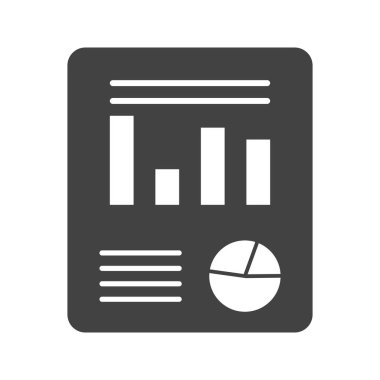 İş planı Glyph Siyah Simge