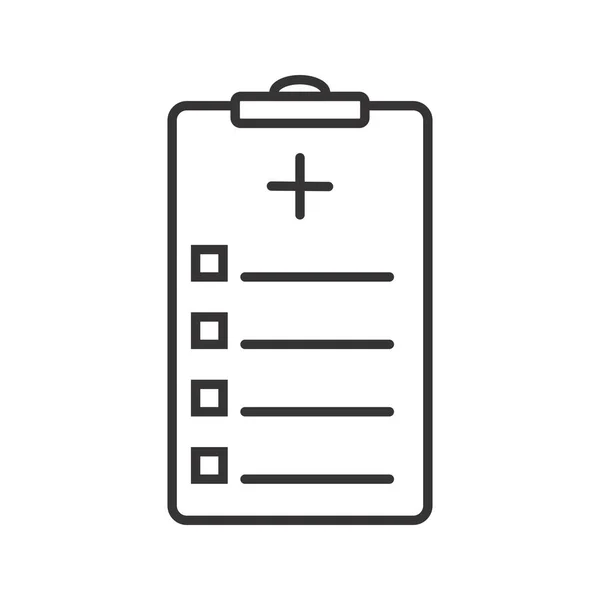 Medizinisches Diagramm Linie schwarzes Symbol — Stockvektor