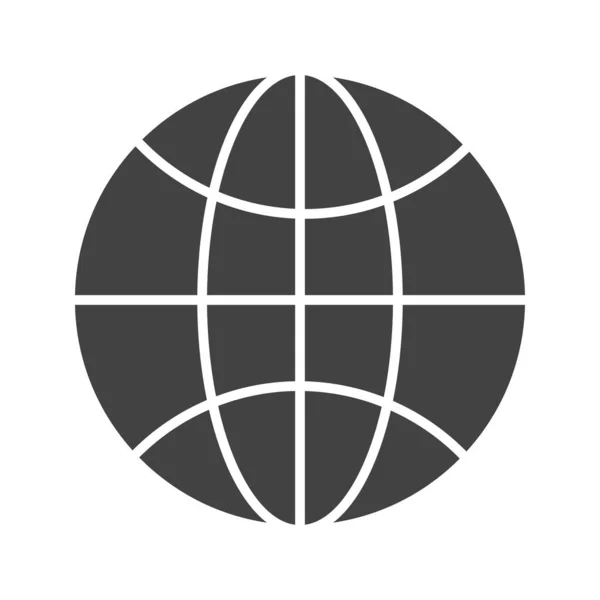 Browser Glyph svart ikon — Stock vektor