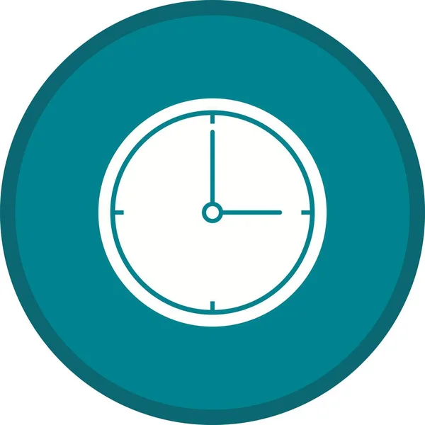 Clock Glyph multi színes háttér-ikon — Stock Vector