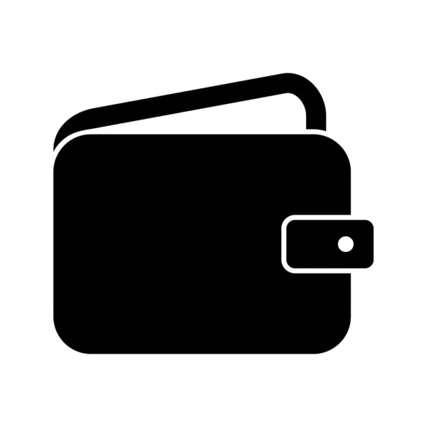 Wallet Glyph Black Icon — Stock Vector