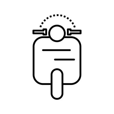 Scooter Hattı Siyah Simge