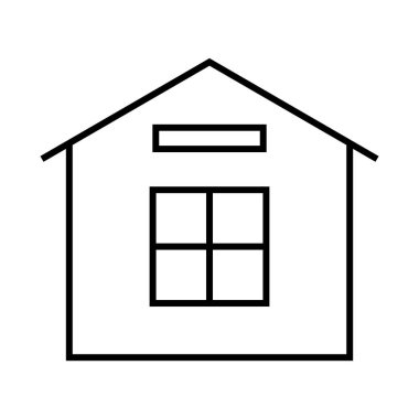 Ev Hattı Siyah Simge