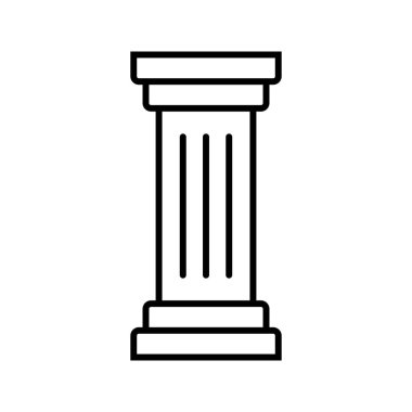 Sütun Satırı Siyah Simge