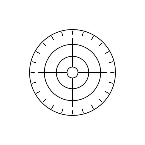 Schwarze Symbole auf der Zielgeraden — Stockvektor