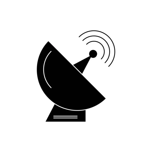 Satellite dish Glyph Black Icon