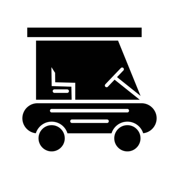 Golf Buggie Glyph Black Icon