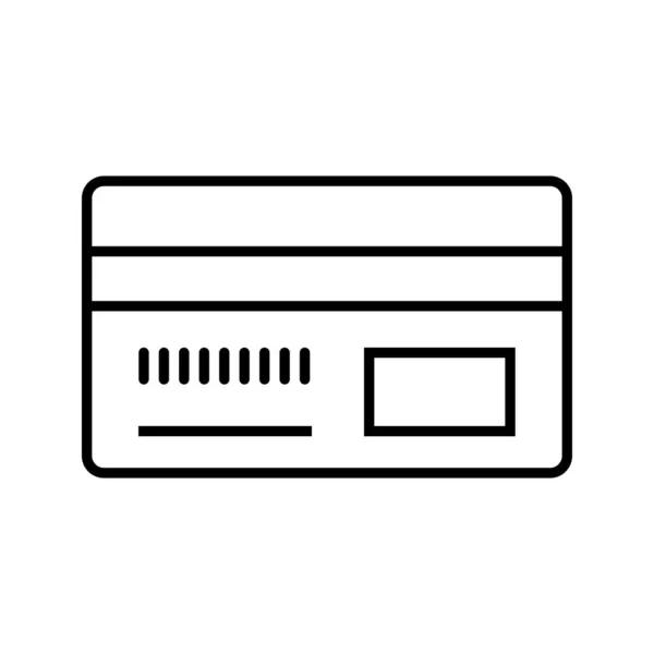 Betalingsmethode regel zwart pictogram — Stockvector