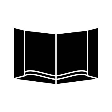 Güzel kutsal kitap Glyph siyah simgesi