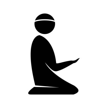 Güzel dua Glyph siyah simgesi