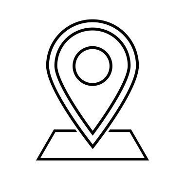 Güzel haritalar çizgi siyah simge