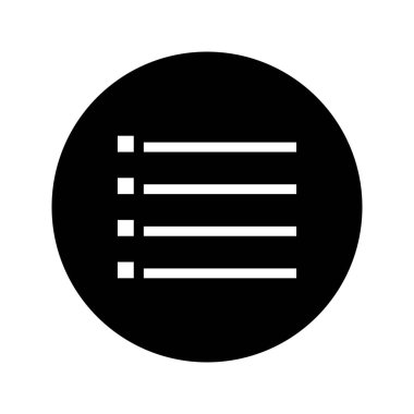 Güzel menü glyph siyah simgesi