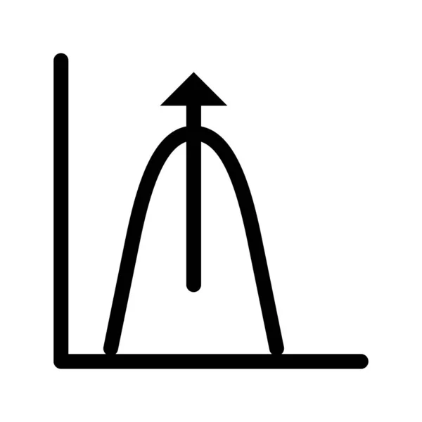 Черная иконка в форме колокола — стоковый вектор