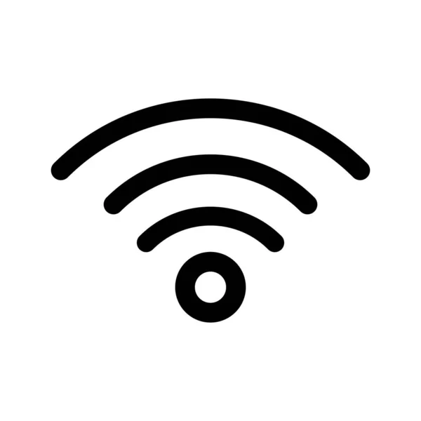 Vackra WiFi Glyph svart ikon — Stock vektor