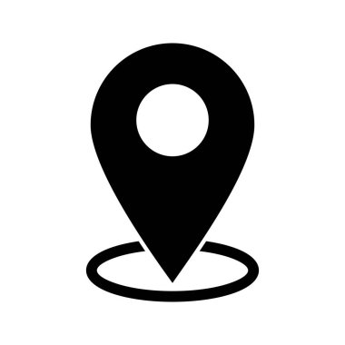 konum Glyph siyah simgesi