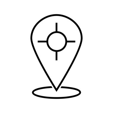 Yer Tutucu Hattı Siyah Simge