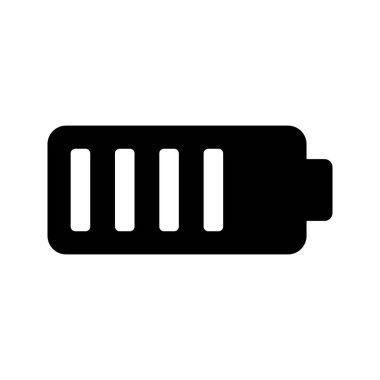 Tam pil glyph siyah simgesi 