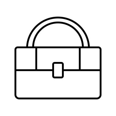 Öğle yemeği sepeti Çizgi siyah simgesi