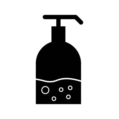 Güzel el yıkama glyph siyah simgesi