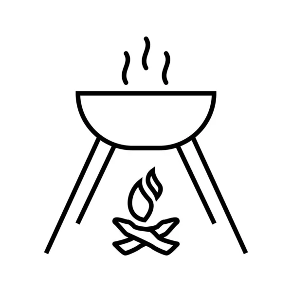Cooking Food Line Black Icon