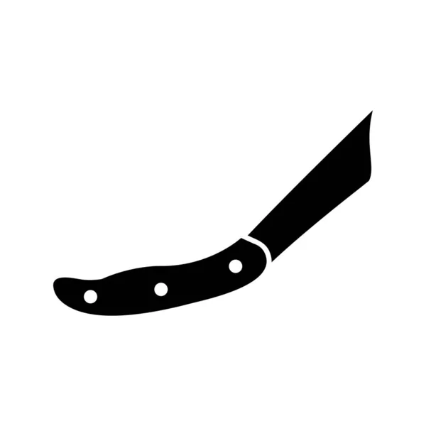 Kapesní nůž – černá ikona — Stockový vektor