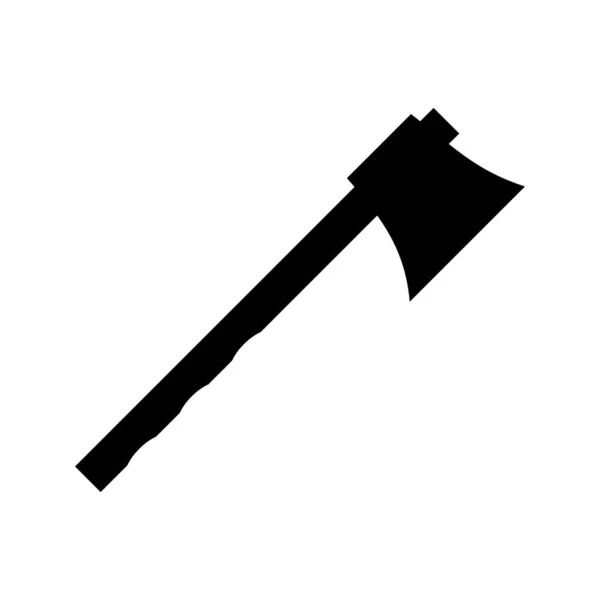 Axe Glyph icono negro — Vector de stock