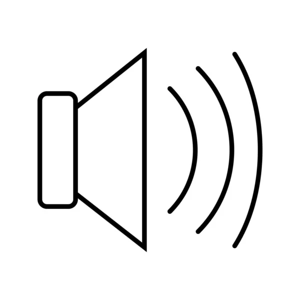 Черный значок Speaker Line — стоковый вектор