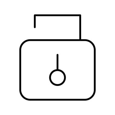 Güzel kilidini hattı siyah simgesi