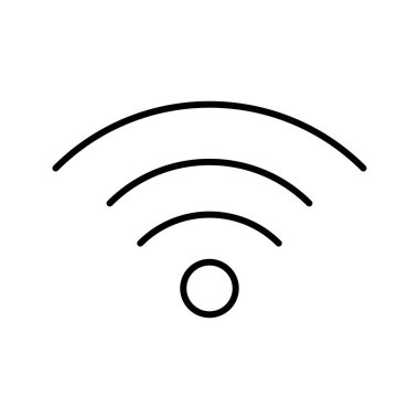 Güzel wifi hattı siyah simge