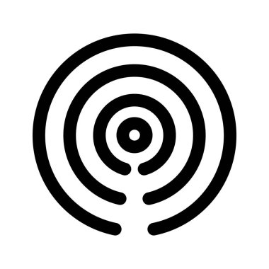 Güzel kişisel hotspot glyph siyah simgesi