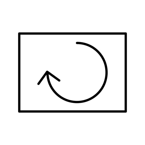 Schöne Synchronlinie schwarzes Symbol — Stockvektor