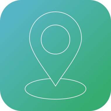 Güzel İşaretleyici vektör satırı simgesi