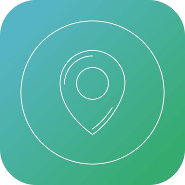 Güzel İşaretleyici vektör satırı simgesi