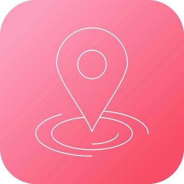 Güzel İşaretleyici vektör satırı simgesi