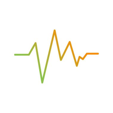 Güzel Ekg vektör satırı simgesi