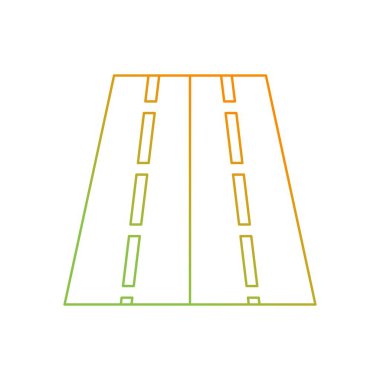 Beautiful Road vektör çizgisi simgesi