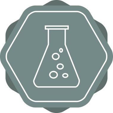 Güzel şişe vektör çizgisi simgesi