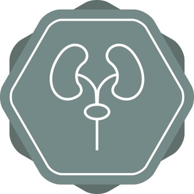 Güzel akciğerler vektör çizgi simgesi