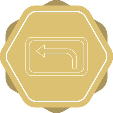 Güzel Sol Dönüş satırı simgesi