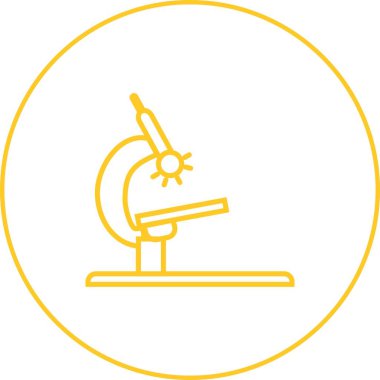 Güzel Mikroskop vektör satırı simgesi