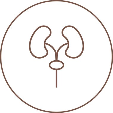 Güzel akciğerler vektör çizgi simgesi