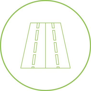 Beautiful Road vektör çizgisi simgesi