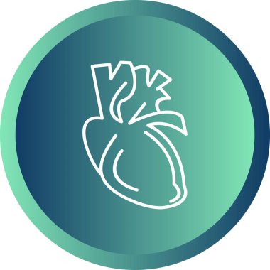 Güzel kalp vektör hattı simgesi