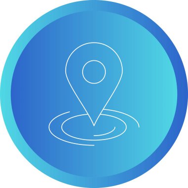 Güzel İşaretleyici vektör satırı simgesi