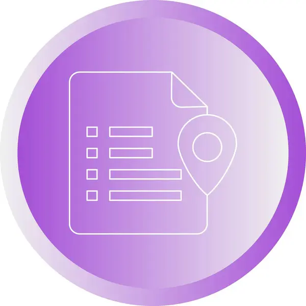 Ubicación de los archivos vector línea icono — Archivo Imágenes Vectoriales