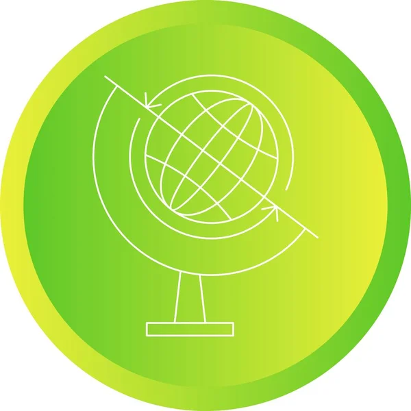 Hermoso icono de línea Globe — Vector de stock