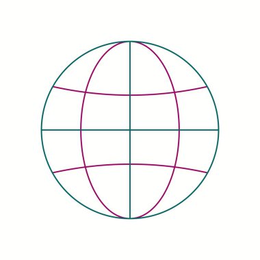 Güzel ağ vektör çizgisi simgesi