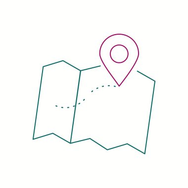 Harita çizgisi simgesindeki yerleri işaretleme